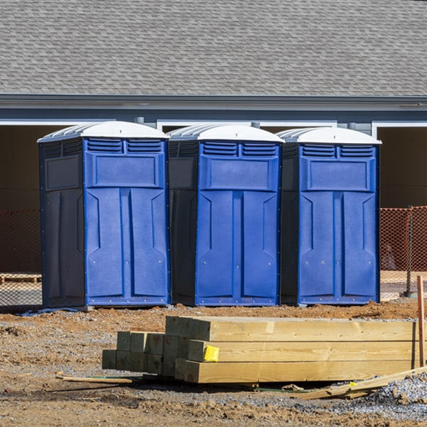 how can i report damages or issues with the portable restrooms during my rental period in Ossun LA